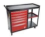 RS PRO 6 drawer Steel Wheeled Tool Chest, 450mm x 980mm x 1090mm