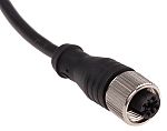 RS PRO Straight Female 4 way M12 to Unterminated Sensor Actuator Cable, 5m