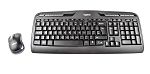 Logitech MK330 Wireless Keyboard and Mouse Set, QWERTY, Black (Keyboard), Black/Grey (Mouse)
