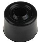 RS PRO Black PVC Bumper Door Stop, 25mm Diameter