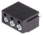 RS PRO PCB Terminal Block, 3-Contact, 5mm Pitch, Through Hole Mount, 1-Row, Screw Termination
