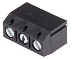 Borne para PCB Macho RS PRO de 3 vías , paso 5mm, 16A, de color Negro, montaje Montaje en orificio pasante, terminación