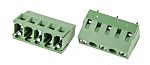 Borne para PCB Macho RS PRO de 3 vías , paso 10mm, 10A, de color Verde, montaje Montaje en orificio pasante,