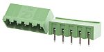 RS PRO, 5.0mm Pitch, 5 Way, Right Angle, Pluggable Terminal Block, Header, Through Hole, Solder Termination
