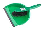 RS PRO Green Dustpan & Brush for Cleaning with brush included