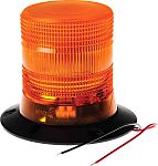 RS PRO Amber Flashing Beacon, 10 → 30 V dc, Surface Mount, Wall Mount, LED Bulb, IP56