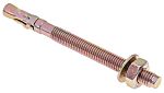 RS PRO Carbon Steel Anchor Bolt M10 x 120mm, 10mm Fixing Hole