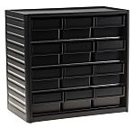 RS PRO 12 Drawer ESD Cabinet, 290 x 310 x 180mm