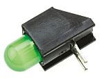 PCB LED indikátor barva Zelená Pravý úhel Průchozí otvor 65° Dialight