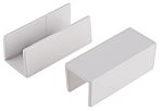 White PVC coupling for 16x16mm trunking