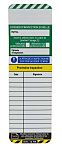Brady Black on Green, White, Yellow Safety Ladder Tag, French Language, 10 per Pack