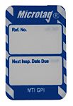 Brady White on Blue Safety Inspection Tag, English Language, 20 per Pack