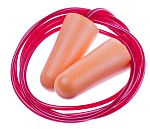 RS PRO Orange Disposable Corded Ear Plugs, 37dB Rated, 200 Pairs