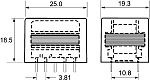 Through Hole Audio Transformer