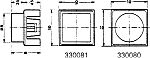 C & K Grey Push Button Cap for Use with KSA Series Switch