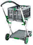 RS PRO 2 Shelf Aluminium Folding Trolley, 670 x 470mm, 60kg Load