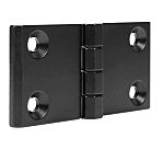 RS PRO Matt Die Cast Zinc Back Flap Hinge with a Fixed Pin, Screw Fixing, 60mm x 120mm x 15mm