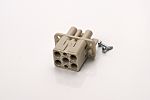 40A 4 contact +PE and 2 signal Female Cr