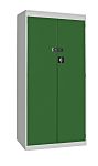 RS PRO 2 Door Steel Floor Standing Cupboard, 1820 x 915 x 505mm