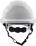 RS PRO White Hard Hats with Chin Strap, Adjustable