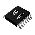 TSV774IYPT STMicroelectronics, Rail to Rail I/O, Op Amp, RRIO, 20MHz 20 MHz, 1.8 → 5.5 V, 14-Pin TSSOP14
