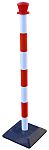 RS PRO Red & White ABS Barrier Post