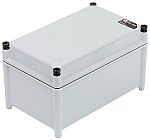 RS PRO Grey Fibreglass Enclosure, IP67, Grey Lid, 300 x 370 x 175mm