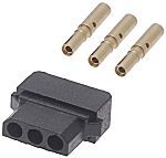 HARWIN Datamate Connector Kit Containing 3 way SIL Female Shell, Crimps