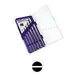 Juego de destornilladores de precisión RS PRO de 6 piezas, tipo de punta Ranurado