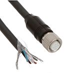 Leuze Kabel a konektor, Pravý úhel, A: Samice, A: M12, B: Bez koncovky, 0.005m