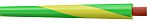 AXINDUS H05V-K Series Green/Yellow 0.75 mm² Hook Up Wire, 100m, PVC Insulation, VK075VJ
