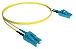 CAE Multimedia Connect LC to LC Duplex Multi Mode OS2 Optical Patch Cord, 9μm, Yellow, 1m