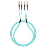 CAE Multimedia Connect SC to SC Duplex Multi Mode OM3 Optical Patch Cord, 50μm, Yellow, 1m