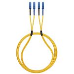 CAE Multimedia Connect SC to SC Duplex Multi Mode OS2 Optical Patch Cord, 9μm, Yellow, 3m