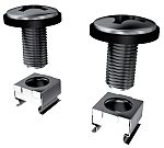 CAE Multimedia Connect 49BV50T Series Screws and Cage Nuts for Use with 19 Or 10 Inch Mount, M6mm Thread, 50 Piece(s)