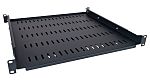 CAE Multimedia Connect BPF1U450AD2 Series Black Fixed Shelf, 1U, 50kg Load x 450mm