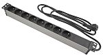 CAE Multimedia Connect Schuko 8 Gang Power Distribution Unit, 2m Cable, 16A, 250 V ac