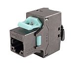 CAE Multimedia Connect 5X8FS8 Series Female RJ45 Connector, Tool-less Cable Mounting, Cat8 Straight