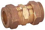 RS PRO Brass Compression Fitting, Straight Coupler