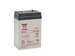 Yuasa 6V Faston 4.8mm Sealed Lead Acid Battery, 4Ah