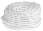 Cuerda de aislamiento térmico Pirorretardante Chapado en fibra de vidrio, hilo de fibra de vidrio, 30m x 32mm