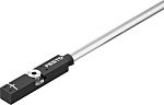 Festo Magneto Resistive Pneumatic Position Detector, IP65, IP68, IP69K, 24V dc, NO Operation, SMT-8, with LED