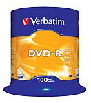 Prázdný disk DVD 4,7 GB 16X DVD-R 100 ks Verbatim