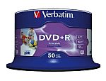 Prázdný disk DVD 4,7 GB 16X DVD+R 50 ks Verbatim