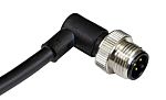 RS PRO Right Angle Male 4 way M12 to Unterminated Sensor Actuator Cable, 2m