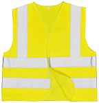 Chaleco infantil de alta visibilidad Unisex RS PRO de color Amarillo, talla M, cierre con Velcro