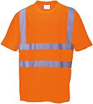Reflexní tričko Unisex EN20471, Oranžová, Polyester, EUR: M, UK: M Krátké ANSI/ISEA 107 CLASS 2:2, CE, GO/RT 3279 ISSUE