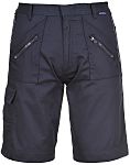 Pantalones cortos de trabajo Unisex RS PRO de Polialgodón de color Azul marino, talla XL