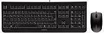 Juego de teclado y ratón CHERRY JD-0800FR-2, Negro, Cableado, AZERTY, Estándar, USB