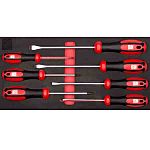 RS PRO Pozidriv; Slotted Screwdriver Set, 7-Piece